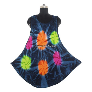 100% Pure Rayon Tie Dye Long Dress For Women <b>Evening</b> Wear Comfortable Dress Attractive Tie Dye Long Open Maxi Dress For Ladies - Product Image 5