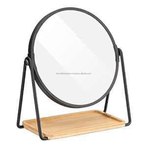 Miroir de bureau de luxe en laiton fini de haute qualité facile à déplacer miroir de courtoisie en métal Table miroir de maquillage décoratif vente - Product Image 5