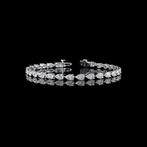 Pulsera de Diamantes Moissanite de Plata de Ley 925 de Lujo y Alta Calidad para Mujer, para Boda o Compromiso, Disponible para Venta al Por Mayor - Product Image 6