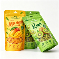 Sachet Doypack Personnalisé Imprimé 250g 500g avec Fermeture Zip de Qualité Alimentaire pour Bonbons, Biscuits au Sucre, Biscuits au Citron et Snacks