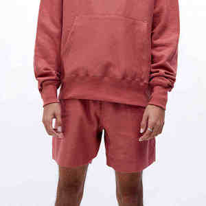 Conjunto Deportivo de Dos Piezas para Hombre, Transpirable, Estilo Urbano, Informal, con Capucha y Pantalones Cortos, de Secado Rápido - Product Image 3