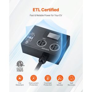 Sdoppiatore di Distribuzione Elettrica Intelligente NEMA 14-50 con Indicatore LED 240V per Asciugatrice e Veicoli Elettrici, con Due Prese - Product Image 2