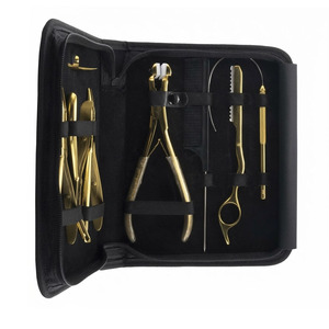 Hair Extension Tools Kit Tape-In Nano & Micro Bead <b>Pliers</b> <b>Set</b> with Loop Tool for Hair Extensions - Product Image 4