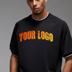 Fabricantes de Ropa, Ropa Urbana Personalizada, Camiseta Corta de Algodón con Estampado Personalizado, Corte Cuadrado, Camiseta Desgastada con Lavado Ácido para Hombre - Product Image 2