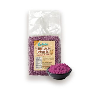 Perles de tapioca de couleur violette KEI FU pour bubble tea, 8 mm, 10 mm, certifiées Halal, 3 kg, vente en gros à Taiwan - Product Image 1