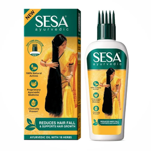 Aceite capilar herbal con mezcla ayurvédica que reduce la caída del cabello, estimula el crecimiento, nutre el cuero cabelludo, da suavidad, brillo y salud al cabello, natural. - Product Image 1