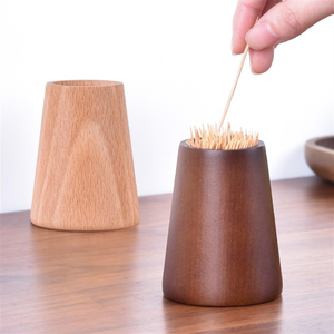 ที่ใส่ไม้จิ้มฟันไม้ตกแต่งบ้านแบบเรียบง่าย ทำด้วยมือ  ปรับแต่งโลโก้และขนาดได้ ในราคาที่ดี - Product Image 4