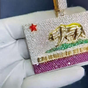 Collar con colgante de estrella de David judía de oro de 14K con colgante de moda grabado con abalorio de letra personalizada - Product Image 3