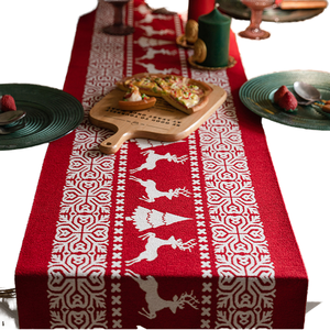 ClassicLoom Embroidered Table <b>Runner</b>, Premium Cotton Fabric for Kitchen, Dining Room, and Everyday Home Styling - Product Image 1