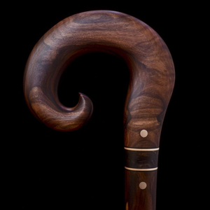 Bâton de marche en bois sculpté écologique pour hommes/femmes seniors, pliable, avec poignée en T, couleur/taille personnalisables, vente en gros - Product Image 1