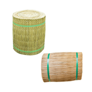 Rollo de tapete de junco de alta calidad para protección de árboles y cubierta de troncos, exportación a Corea, Japón y Europa. - Product Image 1