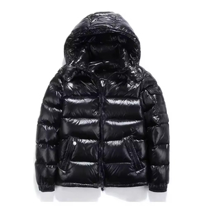 Chaquetas con cremallera y capucha para invierno, ajustadas, cálidas, de color sólido, para hombre, ligeras, acolchadas, informales. - Product Image 1