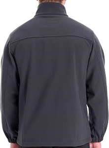 New Design Custom Men Sports <b>Black</b> Color Softshell <b>Jackets</b> Outdoor Rain Coats Thermal Chest Pockets Knitted Soft Shell <b>Jackets</b> - Product Image 4