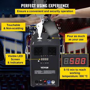 Macchina per Effetti Speciali da Palco 400W, 2 Pezzi, Controllo DMX Intelligente, Impressionante Attrezzatura per Spettacoli - Product Image 3