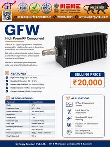 ตัวลดทอนสัญญาณ RF กำลังสูง GFW แบบปลั๊กแจ็คชนิด N ขั้วต่อโคแอกเชียล DC-2 GHz สำหรับการทดสอบและการรวม RF - Product Image 1