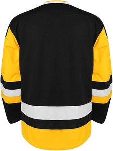 <b>Top</b> Ranked New Design Black Gold Yellow Practice Ice Hockey Jersey Durable Breathable Mesh Training Ice Hockey Shirts Wholesale - Product Image 2