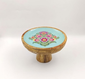 <b>Vintage</b> Style Acacia Wooden Serving Bowl <b>Safe</b> Food Dinnerware Bowl For Home Decor Soup Salad & Food Serving Hotel Restaurants - Product Image 4