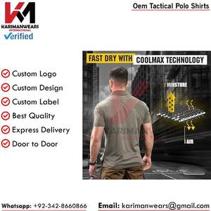 Camiseta Polo Táctica Personalizada con Logotipo para Hombre, Transpirable, de Secado Rápido, Uniforme Deportivo para Equipos, Proveedor Mayorista - Product Image 5