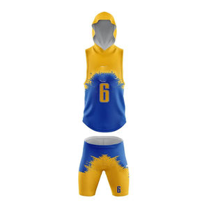 Maillots de jeu légers 7v7 pour le jour du match, en mélange de polyester durable, coupe athlétique performante, tissu anti-humidité, uniformes 7v7 pour fabricants - Product Image 1