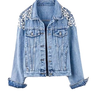 Chaqueta de Mezclilla de Moda para Mujer, Ropa de Primavera y Otoño, Chaquetas de Mezclilla para Mujer - Product Image 1
