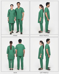 Nursing <b>Scrub</b> <b>Set</b> Medical Uniform Men and Women Surgical <b>Scrub</b> <b>Set</b> Hospital Doctor Nurse Suits - Product Image 3