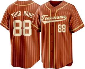 Camiseta de Béisbol Sublimada de Primera Calidad, Personalizable, Transpirable, Talla Grande, Manga Corta - Product Image 6