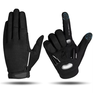 Guantes de Ciclismo Negros con Pantalla Táctil y Función de Detección de Agujas para Deportes al Aire Libre y Motociclismo - Product Image 3