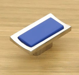 Modern Zinc Alloy Cabinet Pulls and Drawer Handles with Blue Black <b>Inserts</b> for Kitchen & <b>Wardrobe</b>-Durable Eco-Friendly Wholesale - Product Image 3