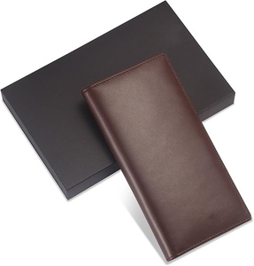 Portefeuille pour homme en cuir véritable léger de haute qualité avec logo personnalisé, long format, fabrication en usine, prix de gros - Product Image 6