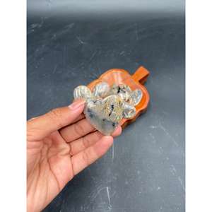 พลอยไทเกอร์เดนไดรต์ทรงคาโบชองธรรมชาติ ขนาด 3-5 ซม. ขัดเงา รูปทรงอิสระ รูปไข่ รูปวงกลม สำหรับทำเครื่องประดับ พลอยหลวม - Product Image 3