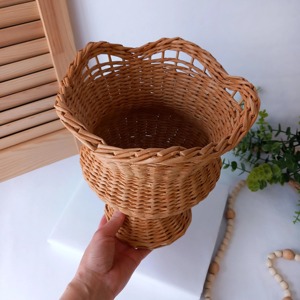Vase en rotin tressé fait main, parfait pour la maison, le bureau, le balcon et la décoration intérieure rustique, vente en gros en provenance d'Inde - Product Image 2