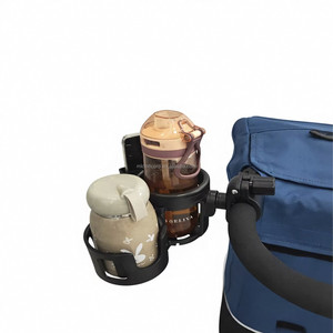 Support de tasse et support de téléphone 3-en-1 avec pince pour fauteuils roulants/poussettes/chaises pour personnes âgées/remorques, léger et durable - Product Image 3