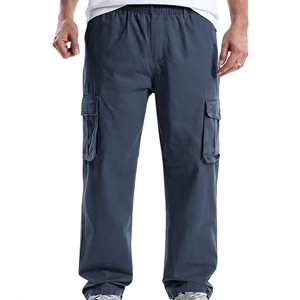 Wholesale <b>Men</b> Cargo <b>Trousers</b> Custom Multi Pocket Utility Casual Pant <b>Elastic</b> Waist OEM ODM Clothing Manufacturing Factory Custom - Product Image 6
