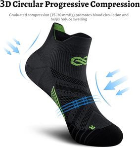 Calcetines Deportivos Transpirables para Hombre con Logotipo Personalizado, Calcetines de Compresión Antideslizantes con Soporte de Arco para Correr, Baloncesto, Amortiguación, Calcetines Deportivos al por Mayor - Product Image 5
