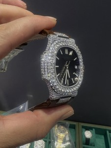 Reloj Mecánico de Lujo Unisex ETA, Esfera de Acero Inoxidable, Cristal con Fecha, Bisel de Cristal, Correa de 20 mm, Reloj de Vestir - Product Image 5