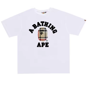 High Version Ready Stock Letter Printing Bapees Tee Men Trendy PrintedApe <b>Shirt</b> Fashion Designer Bapees <b>Shirt</b> Hot Sell - Product Image 2