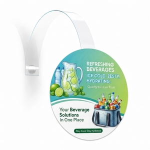 Supermarket PVC Shelf Wobblers BPA Free Eco-Friendly Customizable Size Advertising <b>Sign</b> Promotional Point of <b>Sale</b> Display Board - Product Image 1