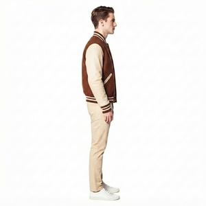 Veste universitaire personnalisée style Letterman pour sororités grecques, avec fermeture à boutons-pression, vêtement d'extérieur tendance pour l'université - Product Image 2