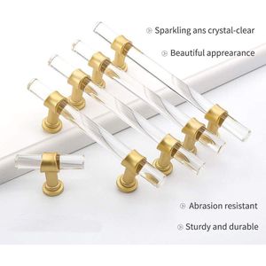 Paquete de 10 tiradores de gabinete dorados de 3 pulgadas, tiradores de cajón de aleación de zinc con acabado de latón cepillado para muebles de cocina - Product Image 2