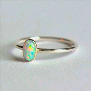 Natural Ethiopian <b>Opal</b> <b>Ring</b> 925 Sterling <b>Silver</b> Handmade <b>Ring</b> For Her/ Him - Product Image 1