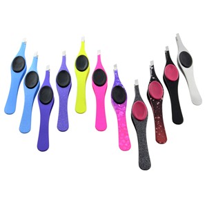 Medical Grade Stainless Steel Precision Brow Tweezer Set Featuring Perfectly Aligned <b>Hand</b>-<b>Filed</b> Tips for Effortless Grooming - Product Image 6