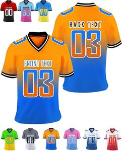 เสื้อฟุตบอลอเมริกันประสิทธิภาพสูง ชุดทีม สีตามสั่ง วัสดุสแปนเด็กซ์/คอตตอน/โพลีเอสเตอร์ บริการ OEM สำหรับการสั่งซื้อจำนวนมาก - Product Image 5