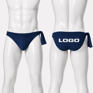 Wholesale Sexy <b>Men</b> Swim Brief Comfort Nylon Spandex Custom Brand Logo Sublimation Printed Side Tie Male Swimming Briefs - Product Image 6