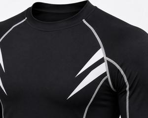 Camiseta Deportiva de Manga Corta para Hombre, Negra y Blanca, con Estampado por Sublimación, Secado Rápido, Poliéster, para Adultos - Product Image 5