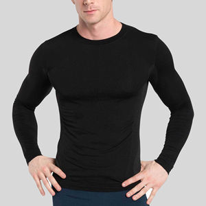 Camiseta de Compresión MMA en Oferta, Cintura Elástica, Logotipo Personalizado, Transpirable, Spandex, Color Sólido, Alta Calidad, Personalizable para Hombre - Product Image 3