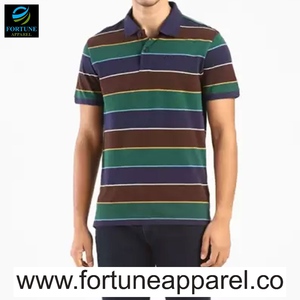 เสื้อโปโลผู้ชาย PLM252 สำหรับฤดูร้อน สไตล์ลำลอง ธุรกิจ ระบายอากาศได้ดี ผลิตจากผ้าถักโพลีเอสเตอร์/คอตตอน  ลายเรียบ ปักลาย  ปกเสื้อพับได้ ติดกระดุม - Product Image 5