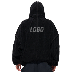 Sweat-shirt à capuche zippé unisexe FLY FIT en jersey 100 % coton tricoté, uni, sportif, 240 g, respirant, écologique, avec logo frontal, idéal pour le printemps - Product Image 5