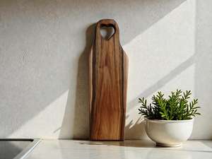 Planche à découper en bois massif, épaisse, pour la découpe de viande, disponible en direct d'usine - Product Image 3