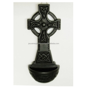 Pot d'eau de houx en laiton avec arroseur finition polonaise mate forme ronde conception Unique avec poignée en fil pour les commandes en gros religieuses - Product Image 5