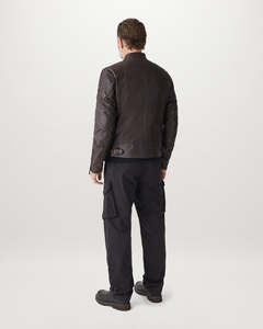 Veste en cuir véritable pour homme, noire, élégante, hiver 2026, imperméable, respirante, toutes tailles, logo personnalisé, fermeture éclair, marque privée - Product Image 2